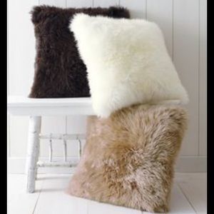 IKEA faux fur throw pillows cover